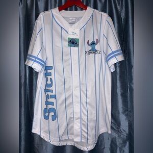 NWT Disney Stitch Blue and White Men's Jersey small